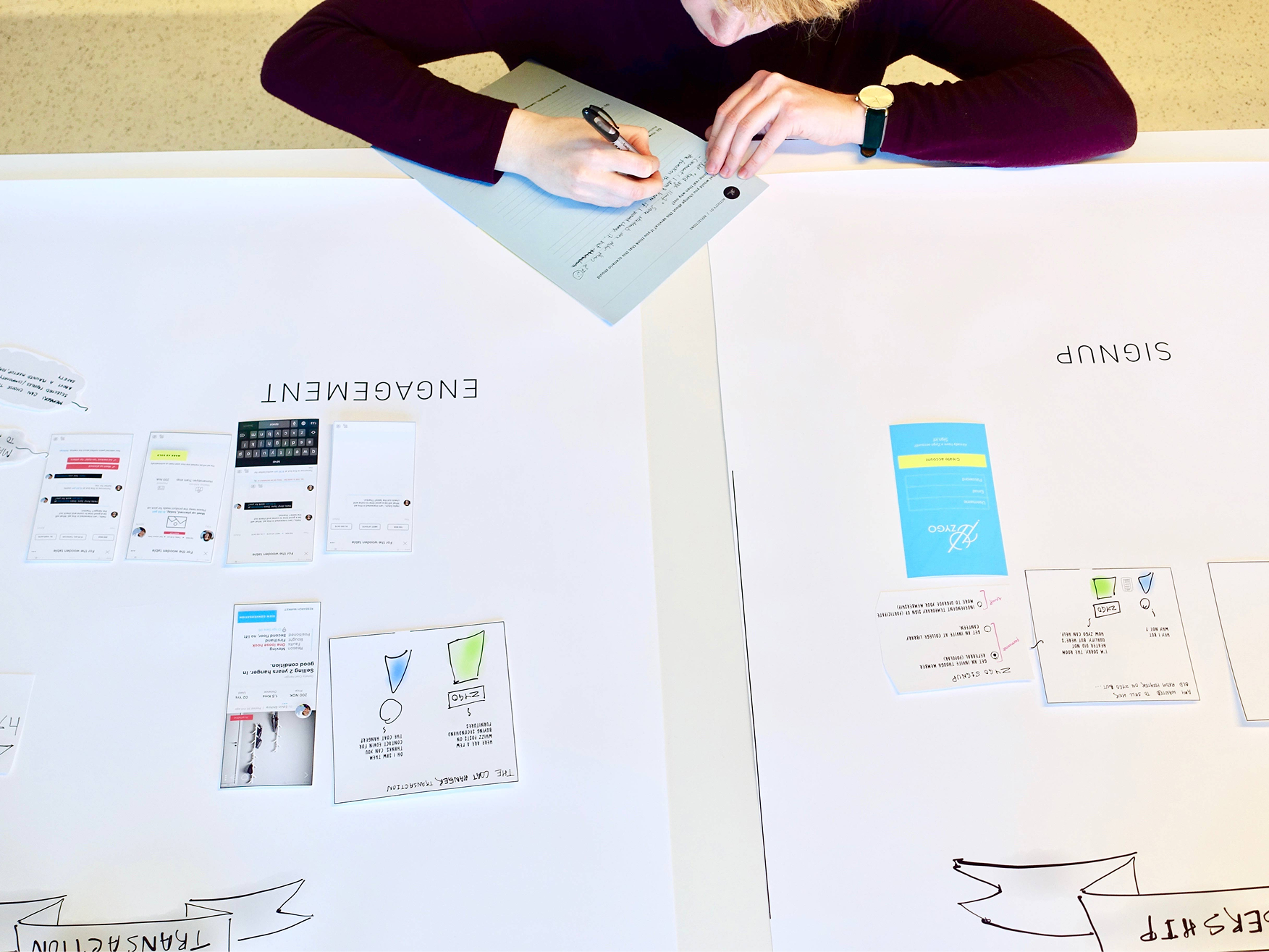 User signup and onboarding flow